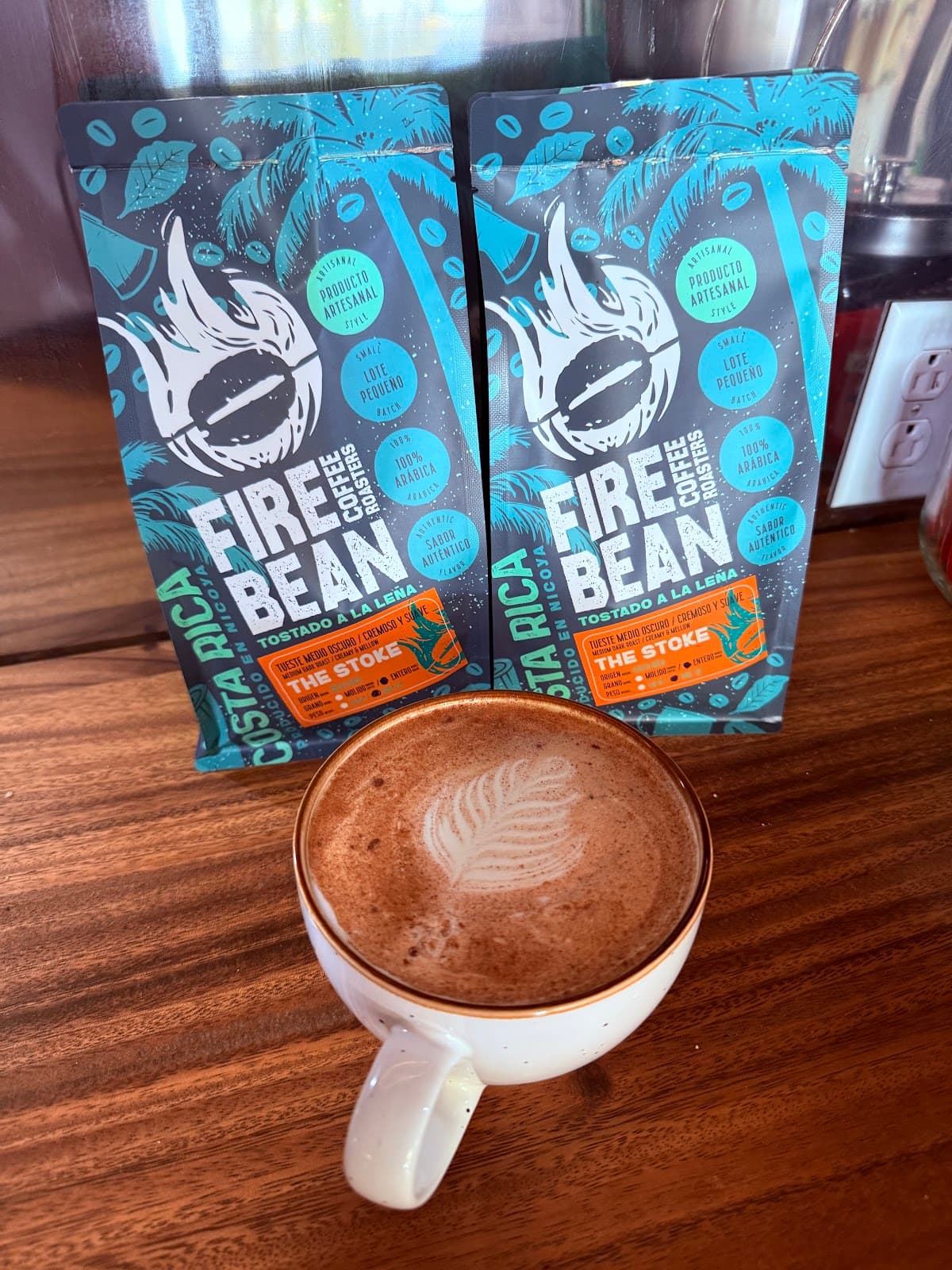 Fire Bean whole bean coffee bags