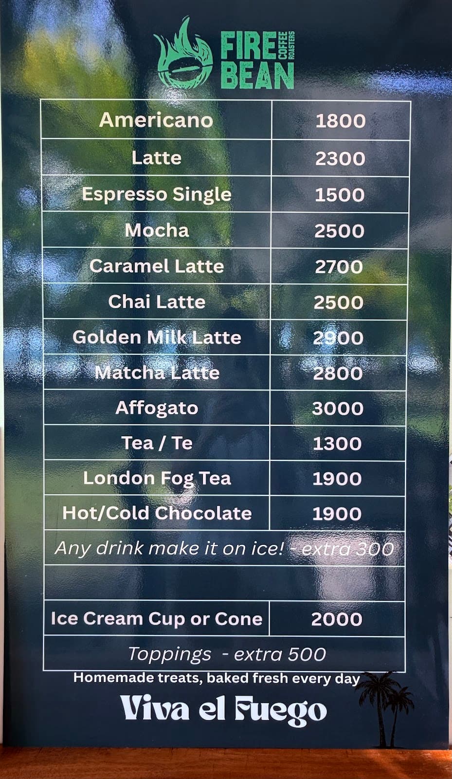 Simple menu
